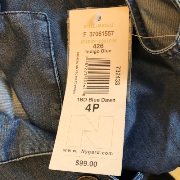 BNWT Peter Nygard Petites Blue Dawn Denim Jacket - Picture 7 of 7